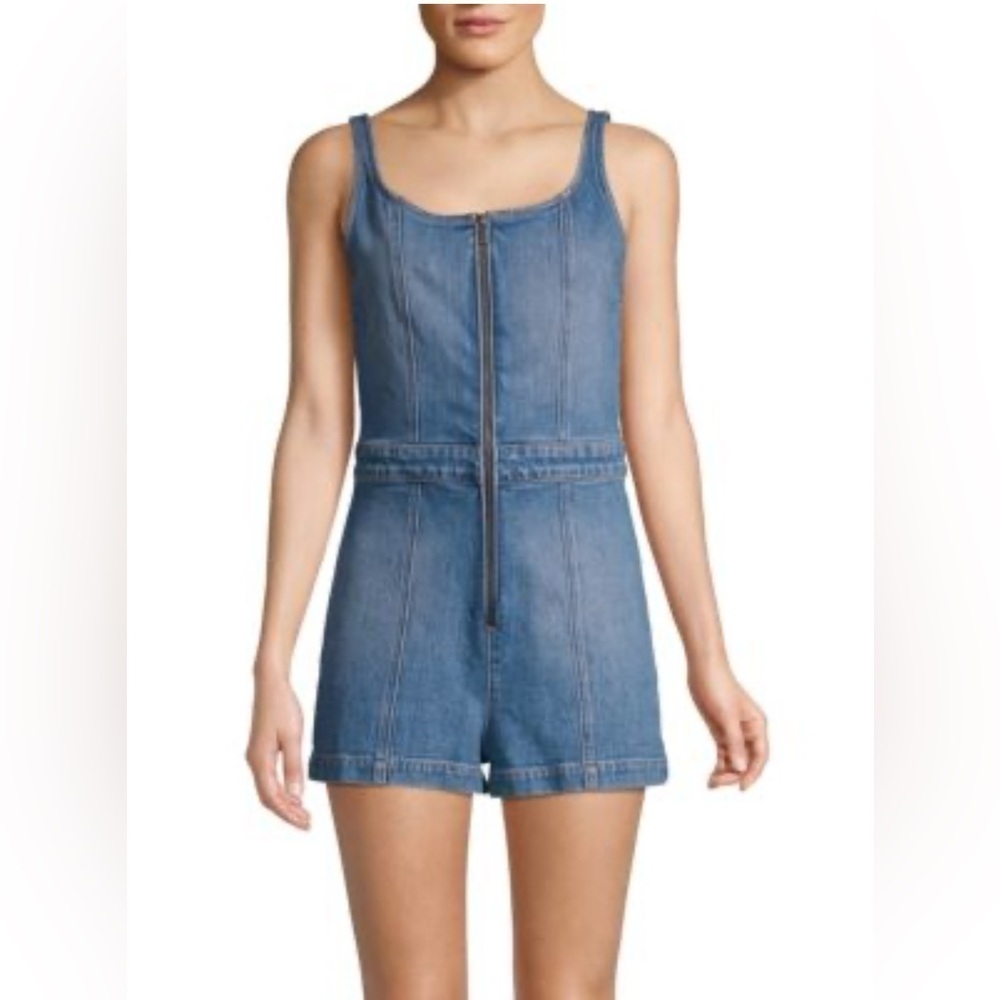 Alice + Olivia Jeans Denim Sleeveless Romper. Size-26